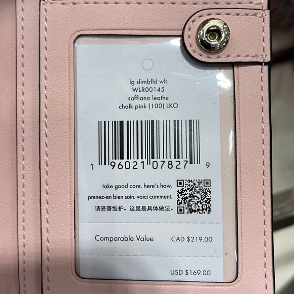 Kate Spade Staci Medium Satchel & Staci Large Slim Bifold Wallet Chalk Pink - Picture 16 of 16